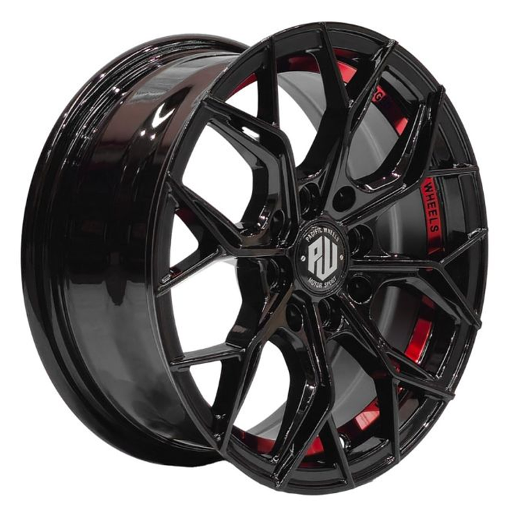 LLANTAS 14x6 4x100/4x114 ET35 GYRFA B-UC-RED PACIFIC WHEELS 1