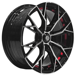 LLANTAS 14X6 4X100/4X114 ET35 SUPERSPEED BM-UC-RED PACIFIC WHEELS