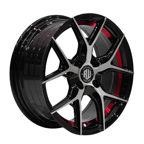 LLANTAS 15X6.5 4X100 ET35 VOODOO BM-UC-RED PACIFIC WHEELS