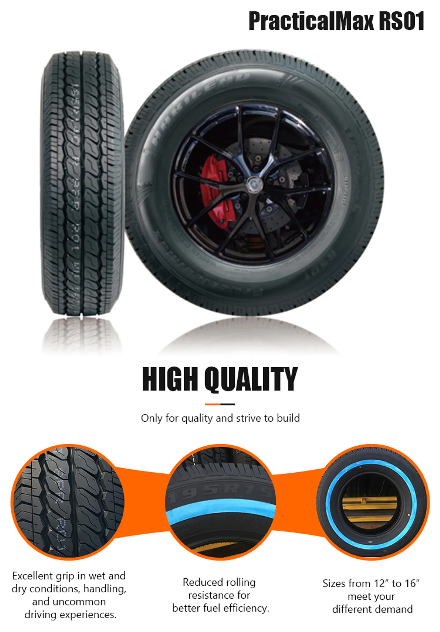 195R15C 106/104T 8PR RS01 KAPSEN 4