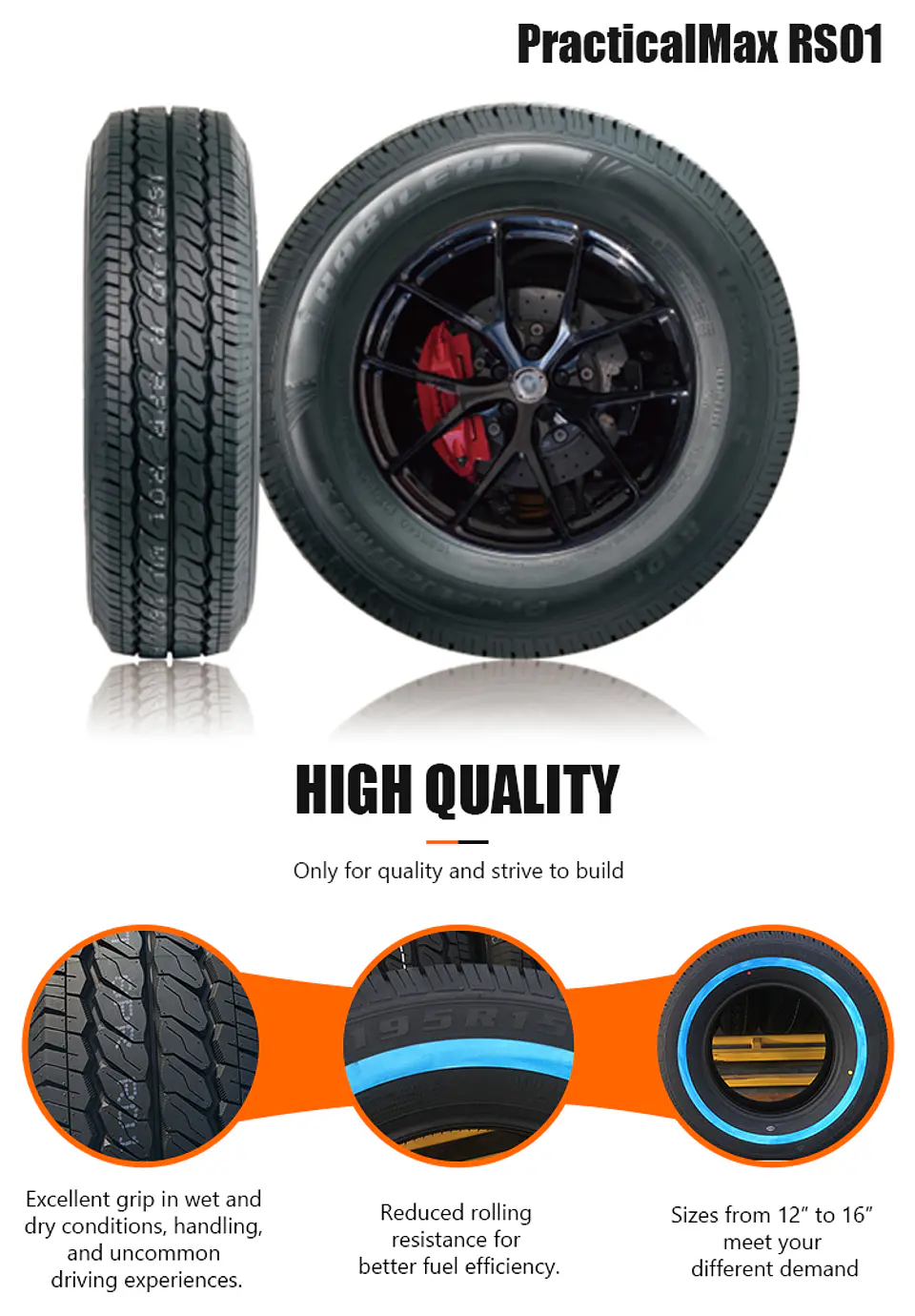 195R15C 106/104T 8PR RS01 KAPSEN 4