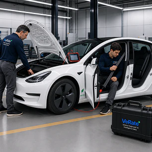DIAGNOSTICO Y EVALUACION INTEGRAL PARA VEHICULOS ELECTRICO E HIBRIDOS. BATERIA / MECANICA / PINTURA / PRUEBA DE MANEJO