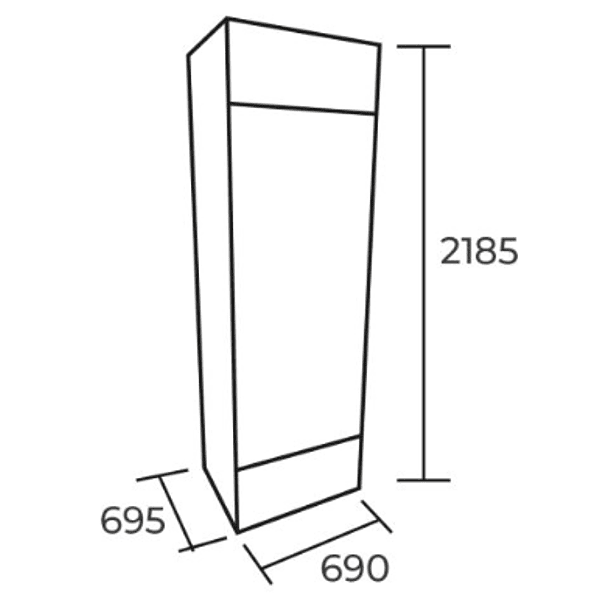 Visicooler 457 Lts. 690x695x2185 Mm. 3