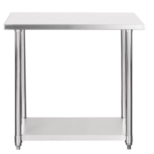 Mesón Central Acero Inoxidable 60x60x90cm Ecobeck