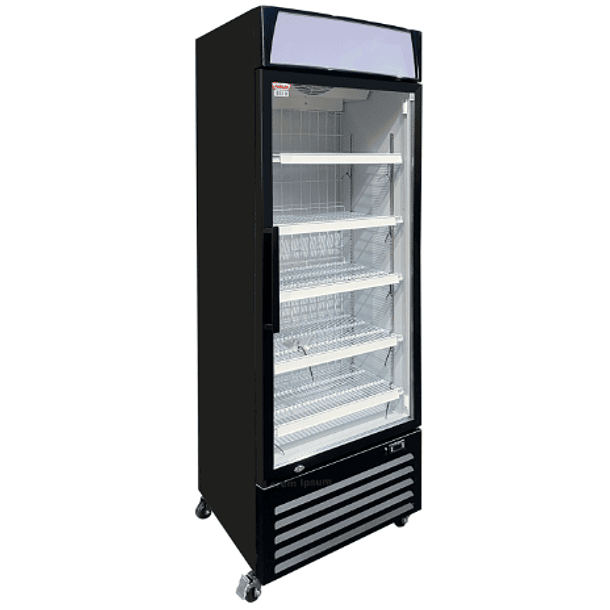 Freezer Vertical 1 Pta de Vidrio 400 Lts