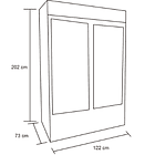 Freezer Vertical 2 Ptas de vidrio.  2