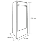 Freezer Vertical 400 Lts Puerta de Vidrio Maigas 4