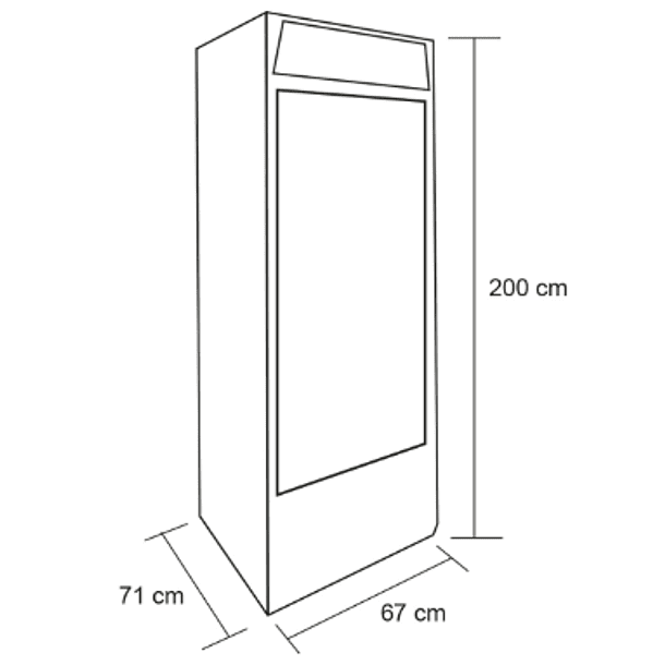 Freezer Vertical 400 Lts Puerta de Vidrio Maigas 4