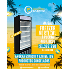 Freezer Vertical 400 Lts Puerta de Vidrio Maigas 1