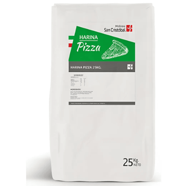 Pack Harina Pizza San Cristóbal 25 Kilos (5 Sacos)