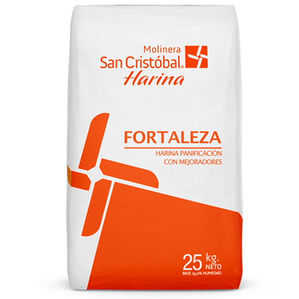 Pack Harina Fortaleza San Cristóbal 25 Kilos (5 Sacos)