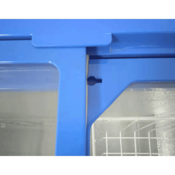 Congelador 350 Lts Tapa Vidrio Curvo