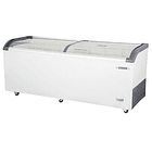 Congelador Comercial 720L con Tapa de Vidrio Curvo 1
