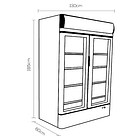 Visicooler Doble Puerta Deslizable 800Lts Bozzo 3
