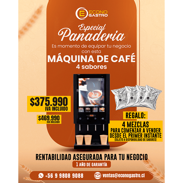 MÁQUINA DE CAFÉ AUTOMÁTICA MAIGAS