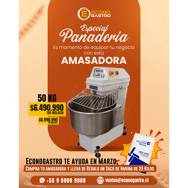 Amasadora SINMAG 1 Quintal.