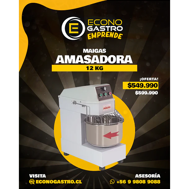 Amasadora 12 kg MAIGAS