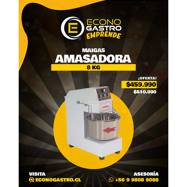 Amasadora 8 kg MAIGAS