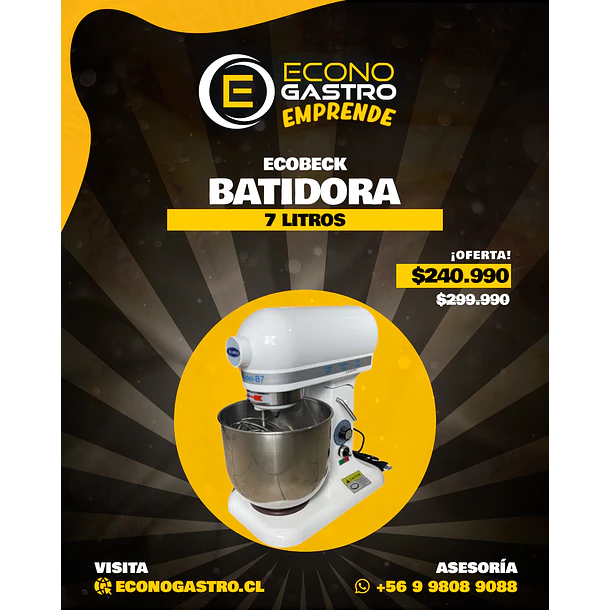 Batidora 7 Litros Ecobeck
