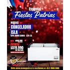 Congelador Isla Tapa De Vidrio Curvo 520 Lts. 1500x675x850 Mm. 1
