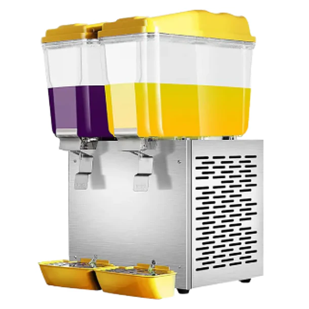 Dispensador de Jugos de 2 Depósitos 18Litros c/u