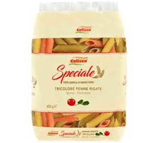 Tricolore penne rigate Coliseo 400 gr