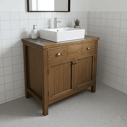 Móvel rústico WC 90x50x80 