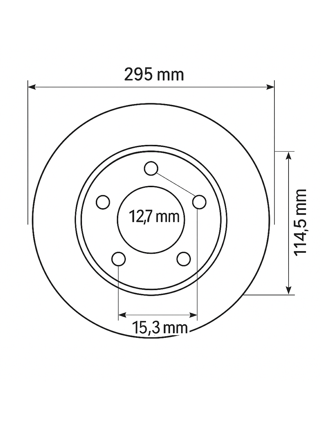Disco de Freno Delantero Chevrolet C1500 1988 al 1998 4