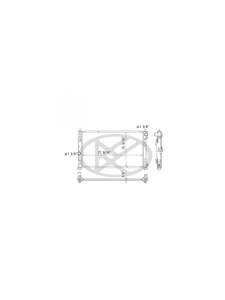 Radiador Motor Jeep Compass 2007 al 2017 3