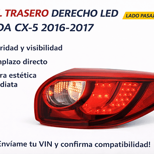 FAROL TRASERO DERECHO LED MAZDA CX5 2016/2017