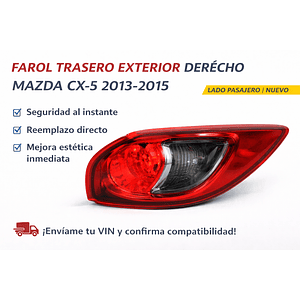 FAROL TRASERO EXTERIOR DERECHO MAZDA CX5 2013/2015