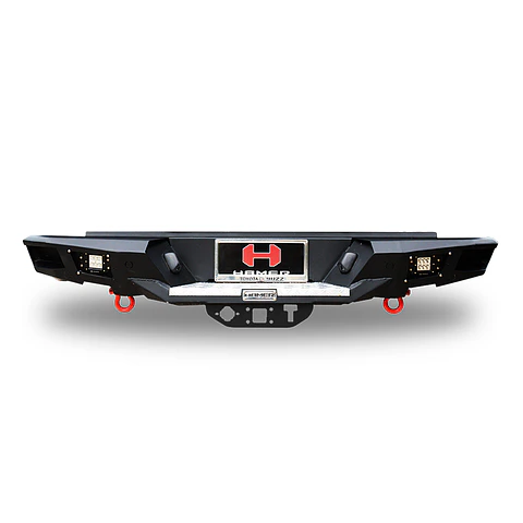BUMPER TRASERO HAMER MODELO MX204 HEAVY DUTY MAZDA BT50 2021 EN ADELANTE - LOS GANCHOS DE RESCATE Y EL TIRO DE ARRASTRE SE VENDEN POR SEPARADO