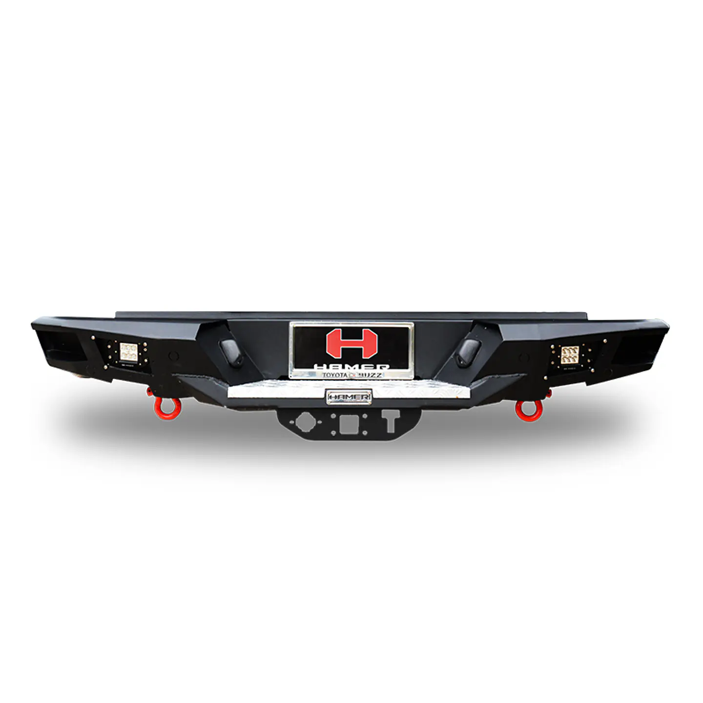 BUMPER TRASERO HAMER MODELO MX204 HEAVY DUTY MAZDA BT50 2021 EN ADELANTE - LOS GANCHOS DE RESCATE Y EL TIRO DE ARRASTRE SE VENDEN POR SEPARADO 1