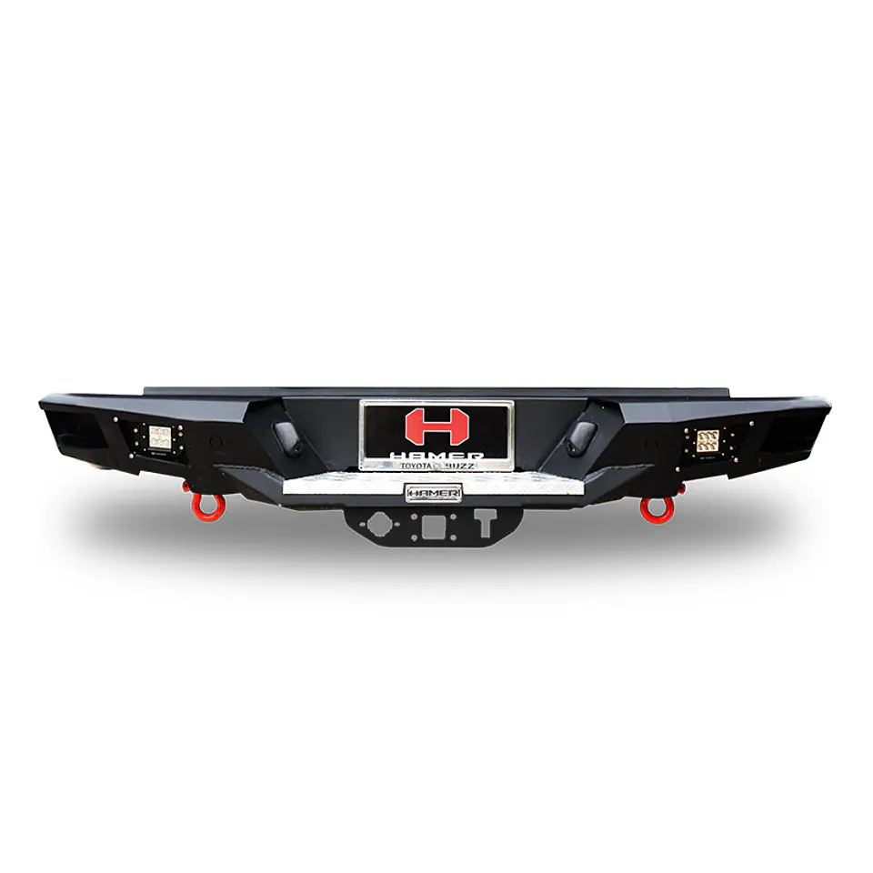 BUMPER TRASERO HAMER MODELO MX204 HEAVY DUTY MAZDA BT50 2021 EN ADELANTE - LOS GANCHOS DE RESCATE Y EL TIRO DE ARRASTRE SE VENDEN POR SEPARADO 1