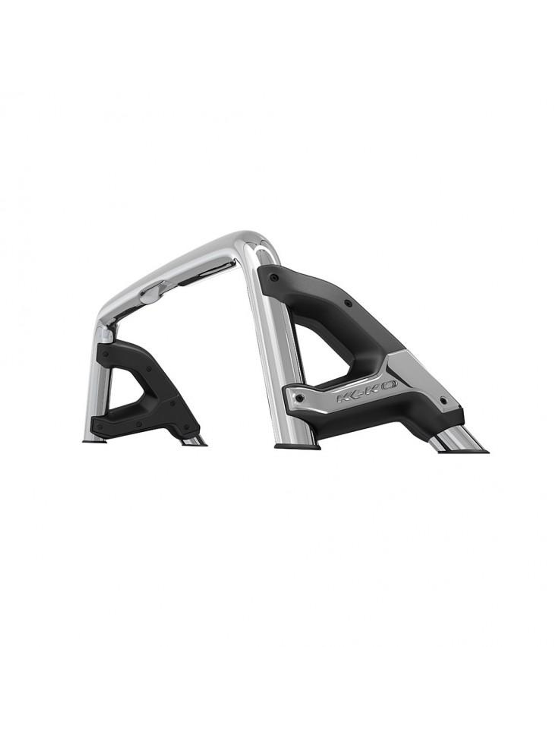 BARRA ANTIVUELCO CROMADA MODELO K3 TOYOTA HILUX REVO 2016/2025 GREAT WALL POER 2020/2024 1