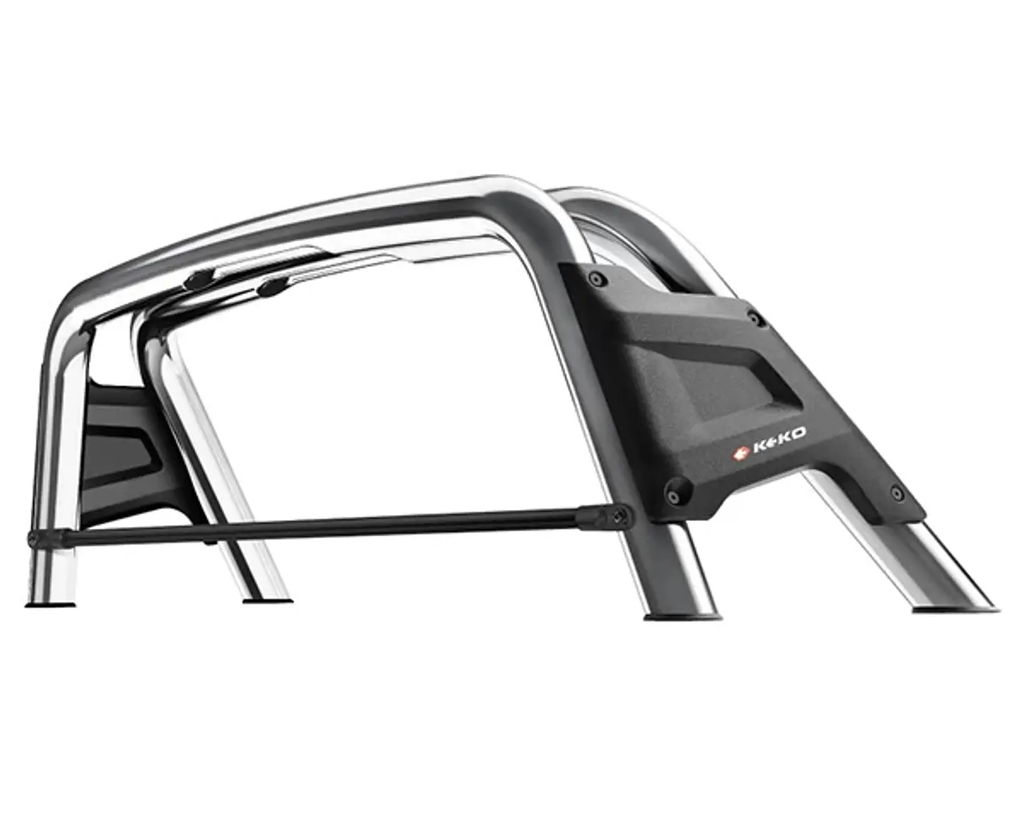 BARRA ANTIVUELCO CROMADA MODELO NEW K1 TOYOTA HILUX REVO 2016/2025 1
