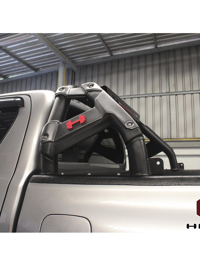 BARRA ANTIVUELCO HAMER TOYOTA HILUX REVO 2016 EN ADELANTE/ FORD RANGER 2013/2023/ MAZDA BT50 2013/2023/ NISSAN NP300 2016 EN ADELANTE - SERIE HECTOR 1