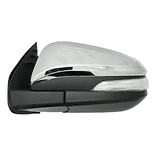 ESPEJO DERECHO HILUX REVO 2016/2023 ELECTRICO / CON SENALIZADOR (BLINKER) / CROMADO