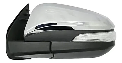 ESPEJO DERECHO HILUX REVO 2016/2023 ELECTRICO / CON SENALIZADOR (BLINKER) / CROMADO