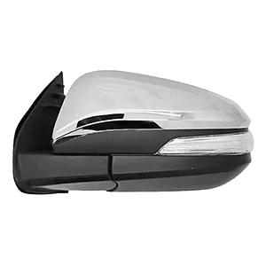 ESPEJO IZQUIERDO HILUX REVO 2016/2023 ELECTRICO / CON SENALIZADOR (BLINKER) / CROMADO