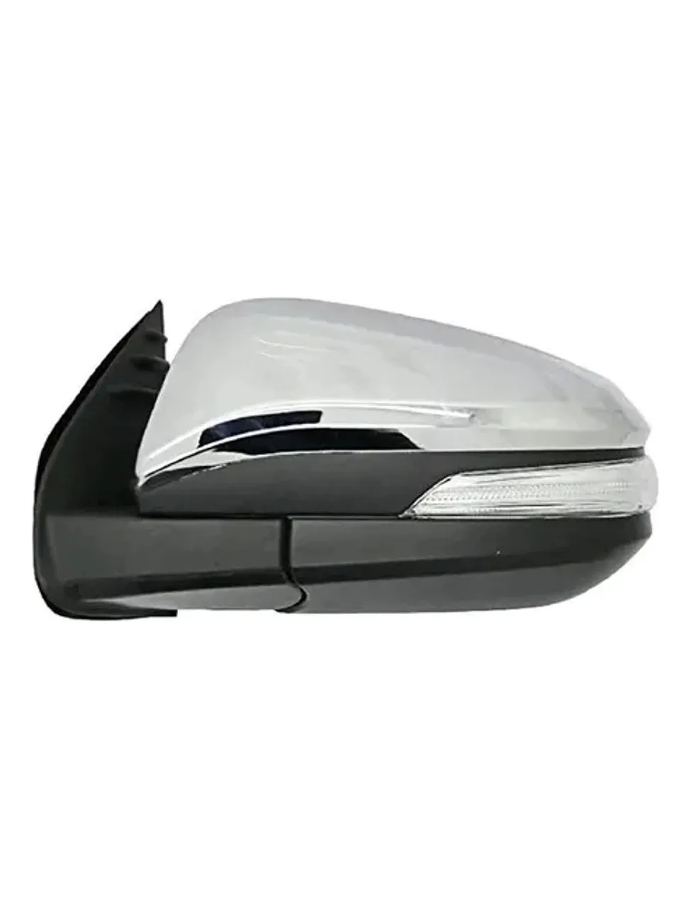 ESPEJO IZQUIERDO HILUX REVO 2016/2023 ELECTRICO / CON SENALIZADOR (BLINKER) / CROMADO 1