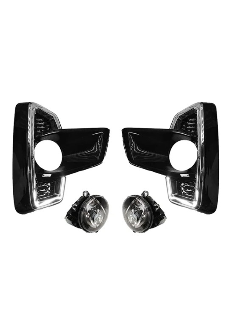 KIT NEBLINEROS TOYOTA HILUX REVO 2019/2020 BISEL CON LED 1