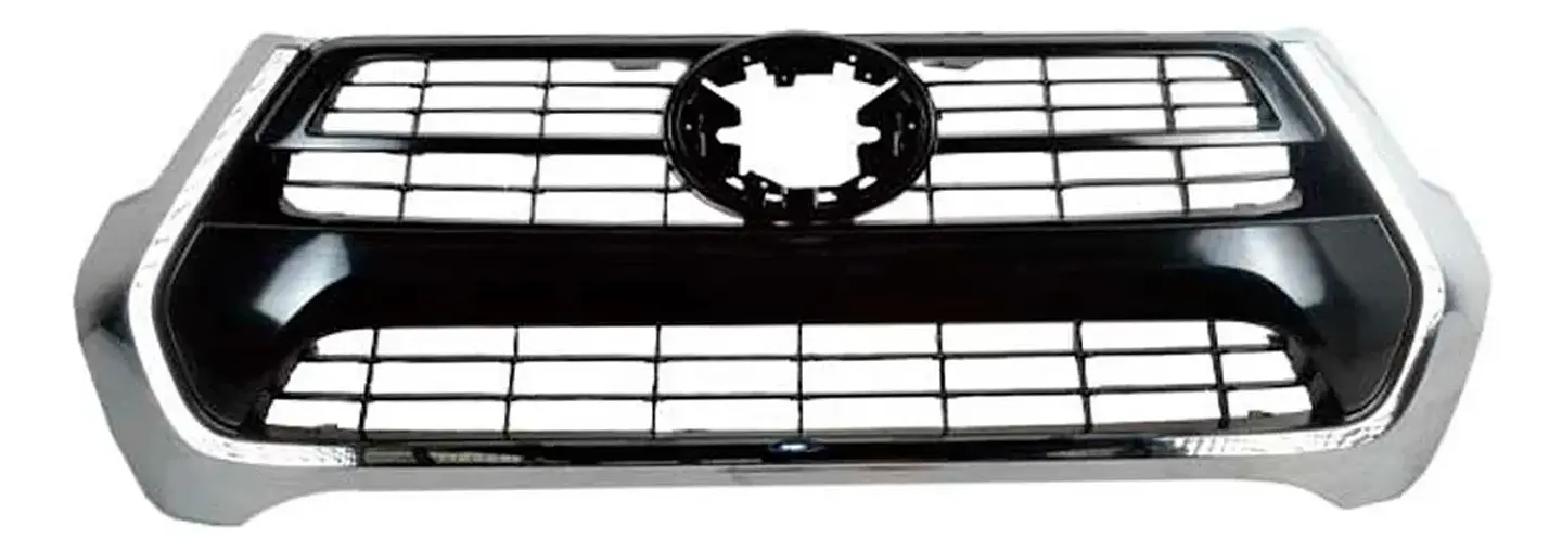 MASCARA TOYOTA HILUX REVO 2021/2024 - NEGRA CON MARCO CROMADO - REEMPLAZO 3120-TY008 1