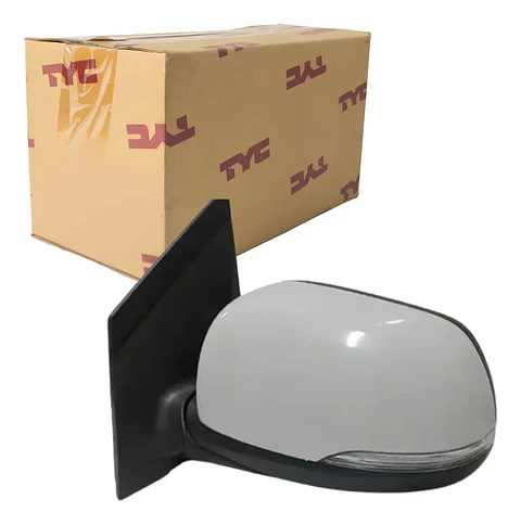 ESPEJO IZQUIERDO ELECTRICO KIA MORNING 2011/2015 CON DEFROSTER / ABATIBLE ELECTRICO / CON SENALIZADOR LED (BLINKER) / PARA PINTAR 8 PIN - REEMPLAZO