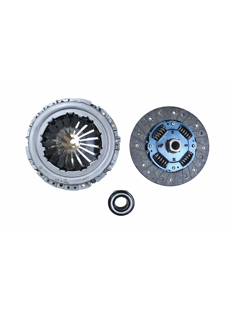 KIT EMBRAGUE 3 PIEZAS KIA SOLUTO 1.4 2019/2022 HYUNDAI VERNA 1.4 2020/2022 - MOTOR G4LC - SECO 1