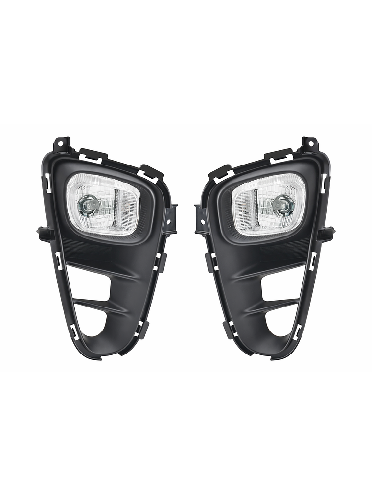 KIT NEBLINEROS KIA MORNING 2018 EN ADELANTE CON ARO CROMADO 1