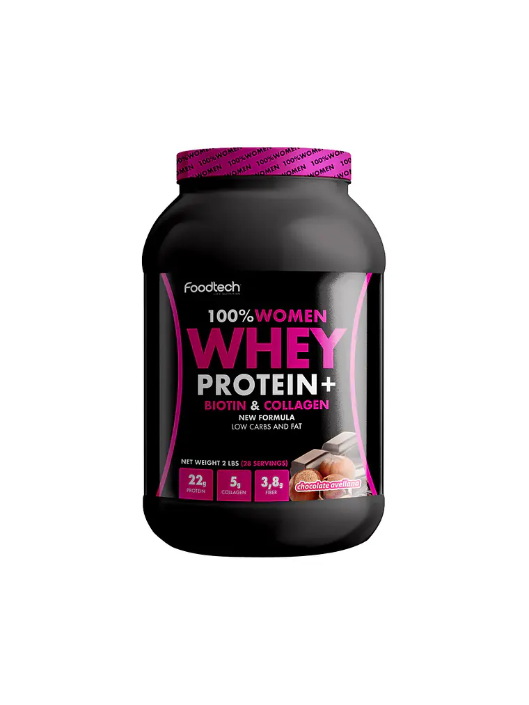 100% Women Whey 2lbs Chocolate Avellana - Foodtech 1
