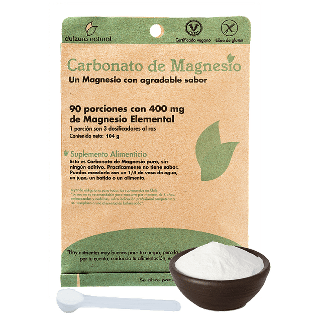 deficiencia mercado puñetazo Carbonato de Magnesio - 90 porciones