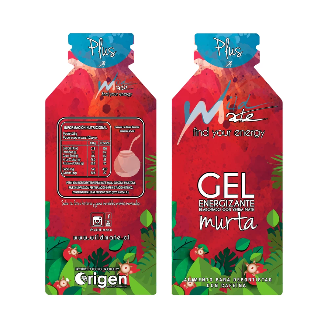 Gel Energético Deportivo Wildmate Plus Murta - 1 unidad 4