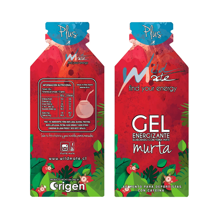 Gel Energético Deportivo Wildmate Plus Murta - 1 unidad 4